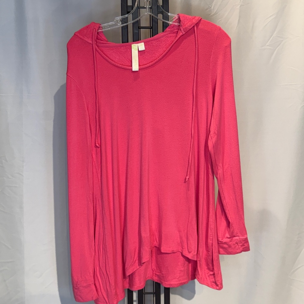 GreenTea‎ Vibrant Pink Pullover Hoodie